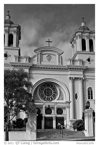 Church, Hayward. California, USA (black and white)