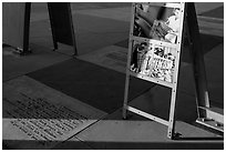 Detail, Rosie the Riveter Memorial. Richmond, California, USA ( black and white)