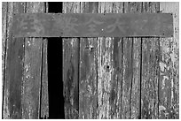 Chinese inscriptions, China Camp State Park. San Pablo Bay, California, USA ( black and white)
