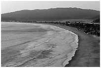 Bolinas Bay, Stinson Beach, Bolinas Lagoon. California, USA ( black and white)