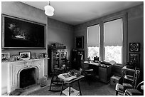 Kitchen, John Muir Home, John Muir National Historic Site. Martinez, California, USA ( black and white)