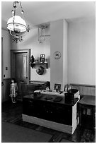 John Muir's office, John Muir National Historic Site. Martinez, California, USA ( black and white)