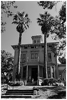 John Muir family home, John Muir National Historic Site. Martinez, California, USA ( black and white)