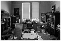 Office of John Muir, John Muir National Historic Site. Martinez, California, USA ( black and white)