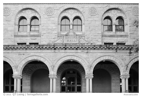 Encina Hall facade. Stanford University, California, USA