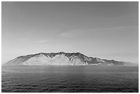 Santa Catalina Island at sunrise. California, USA ( black and white)