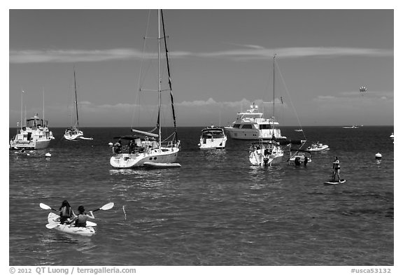 Recreational activities on water, Avalon, Santa Catalina Island. California, USA