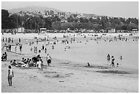 Cabrillo Beach, San Pedro. Los Angeles, California, USA ( black and white)