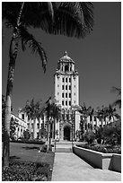 City Hall. Beverly Hills, Los Angeles, California, USA ( black and white)