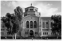 Powell Library, University of California at Los Angeles, Westwood. Los Angeles, California, USA ( black and white)