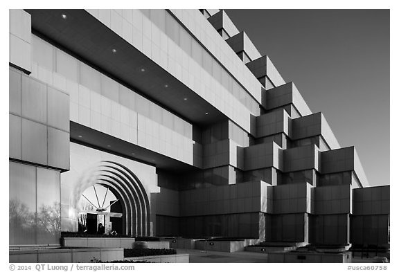 State of California general services building. Sacramento, California, USA (black and white)