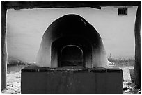 Oven, La Purísima Mission. Lompoc, California, USA ( black and white)