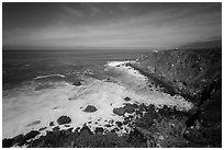 Jade Cove. Big Sur, California, USA ( black and white)