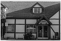 Post office. Solvang, California, USA ( black and white)