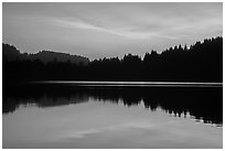 Sunset clouds, Humboldt Lagoons State Park. California, USA ( black and white)