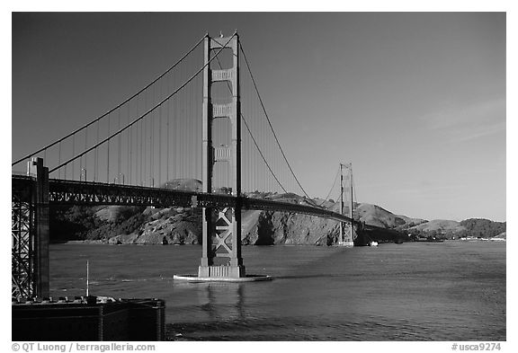 Golden Gate bridge, afternoon. San Francisco, California, USA