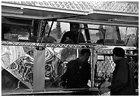Taco Van. Redwood City,  California, USA ( black and white)