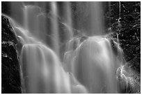 Berry Creek Falls. Big Basin Redwoods State Park,  California, USA ( black and white)