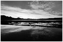 Sunrise near Morro Bay. Morro Bay, USA ( black and white)