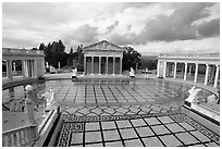 Neptune Pool at Hearst Castle. California, USA ( black and white)