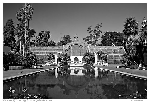 Conservatory of flowers, Balboa Park. San Diego, California, USA