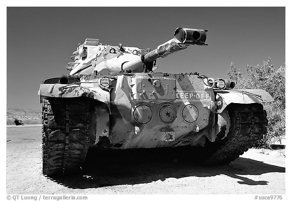 Tank at the General George S. Patton Memorial Museum, Chiriaco Summit. California, USA