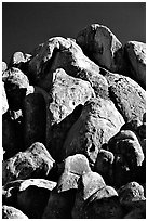 Boulders in Alabama Hills. California, USA (black and white)