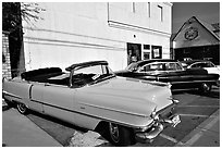 Classic Pink Cadillac, Bishop. California, USA (black and white)