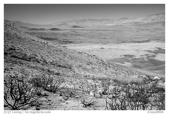 Owens Valley seen from the Sierra Nevada mountains. California, USA