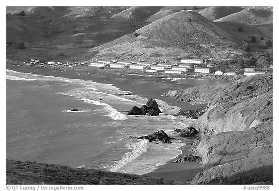 Fort Cronkhite and Rodeo Beach, late afternoon. California, USA