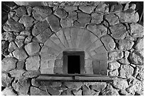 Hearth in forge, Saugus Iron Works National Historic Site. Massachussets, USA ( black and white)