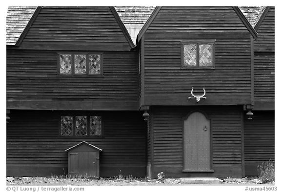 Iron Works House, Saugus Iron Works National Historic Site. Massachussets, USA (black and white)