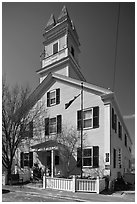 Former schoolhouse, Provincetown. Cape Cod, Massachussets, USA ( black and white)