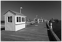 Mac Millan Pier, Provincetown. Cape Cod, Massachussets, USA ( black and white)
