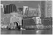 Rowes Wharf. Boston, Massachussets, USA ( black and white)