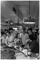 Union Lobster House, oldest restaurant in continuous service in the US. Boston, Massachussets, USA ( black and white)
