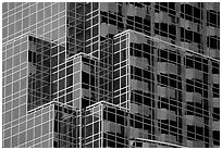 Detail of modern building. Boston, Massachussets, USA (black and white)