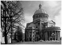 First Church of Christ, Scientist (mother building). Boston, Massachussets, USA ( black and white)