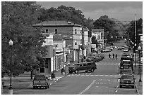 Main street, Millinocket. Maine, USA ( black and white)