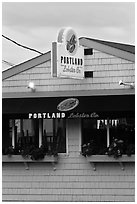 Lobster restaurant. Portland, Maine, USA ( black and white)