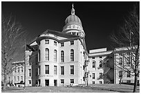 Maine Capitol. Augusta, Maine, USA (black and white)