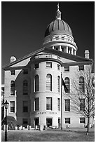 Maine State House. Augusta, Maine, USA (black and white)