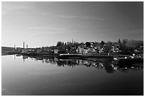 Buckport. Maine, USA (black and white)