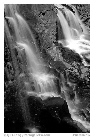 Goosebery Falls, Goosebery State Park. Minnesota, USA (black and white)