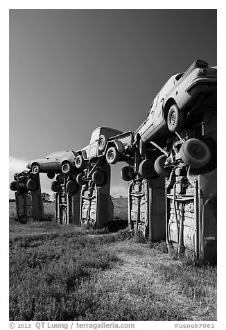 Car sculpture, Carhenge. Alliance, Nebraska, USA