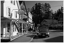 Street, North Woodstock. New Hampshire, USA ( black and white)