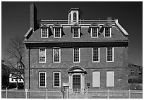 Georgian-style Warner House. Portsmouth, New Hampshire, USA (black and white)