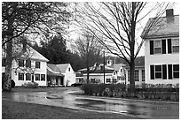 Houses. Walpole, New Hampshire, USA ( black and white)