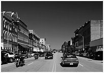 Main street. Concord, New Hampshire, USA ( black and white)