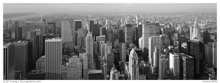 NYC Views from top Black and White pictures - USA stock photos